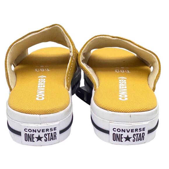 Converse One Star Sandal Womens Slip-On Sandals Mustard Yellow 5.5 - Picture 2 of 5